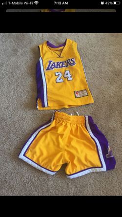 Boys lakers jersey set size 2/3t