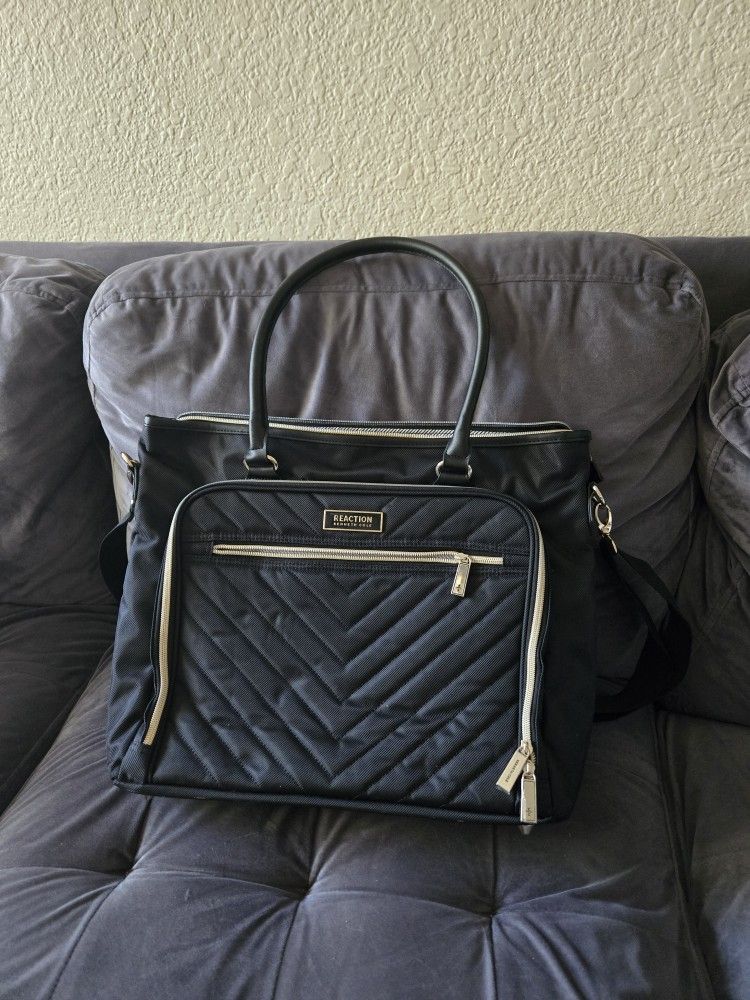 Kenneth Cole REACTION Chelsea Quilted Chevron 15" Laptop & Tablet Business Tote with Removable Shoulder Strap