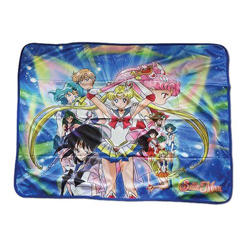 Sailor Moon and Sailor Scouts Throw Blanket