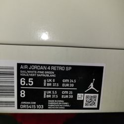 Nike Air Jordan 4 Pines 