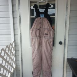 RefrigiWear Men's ComfortGuard Insulated High Bib Overalls Water-Resistant Denim (Small).