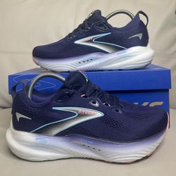Brooks Glycerin 22 Blue Peacoat Athletic Running Shoes Sneakers Women’s Size 9