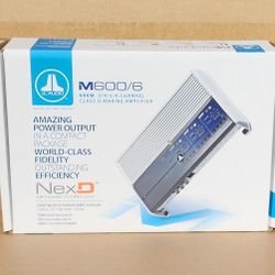 JL Audio Marine Power Amplifier 1200 Watts 6 Channel Speaker System Amp M600/6 🚨 Payment Options Available 🚨 No Credit Needed 🚨 