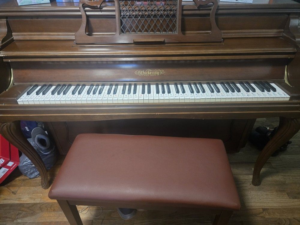 Piano With Bench