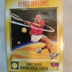 Venus Williams RC Mint!SIKids Card