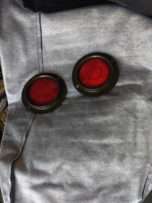 New Red Tail Light Reflectors Oem