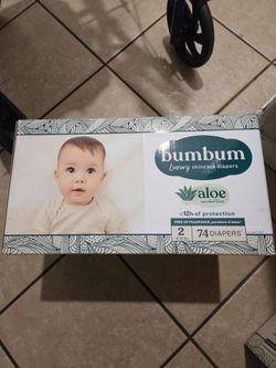 Bumbum Luxury Skincare Diapers Size 2 – 74 Count