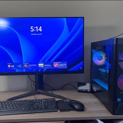 lenovo legion tower5i AND LG 32GN650-B Ultragear Gaming Monitor 32" QHD
