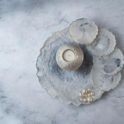 White Tray Set