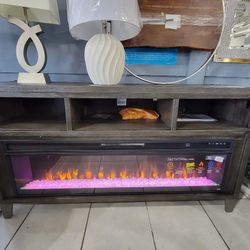 Luxury Ashley Todoe 60 Inch Tv Stand Wıth Electric Fireplace