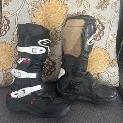 Alpine Stars Tech4s Riding Boots Youth Size 2
