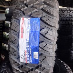 SET OF FOUR BRAND NEW TIRES ATLANDER MT 33*12.50R18LT ASK FOR ANY SIZE YOU NEED
