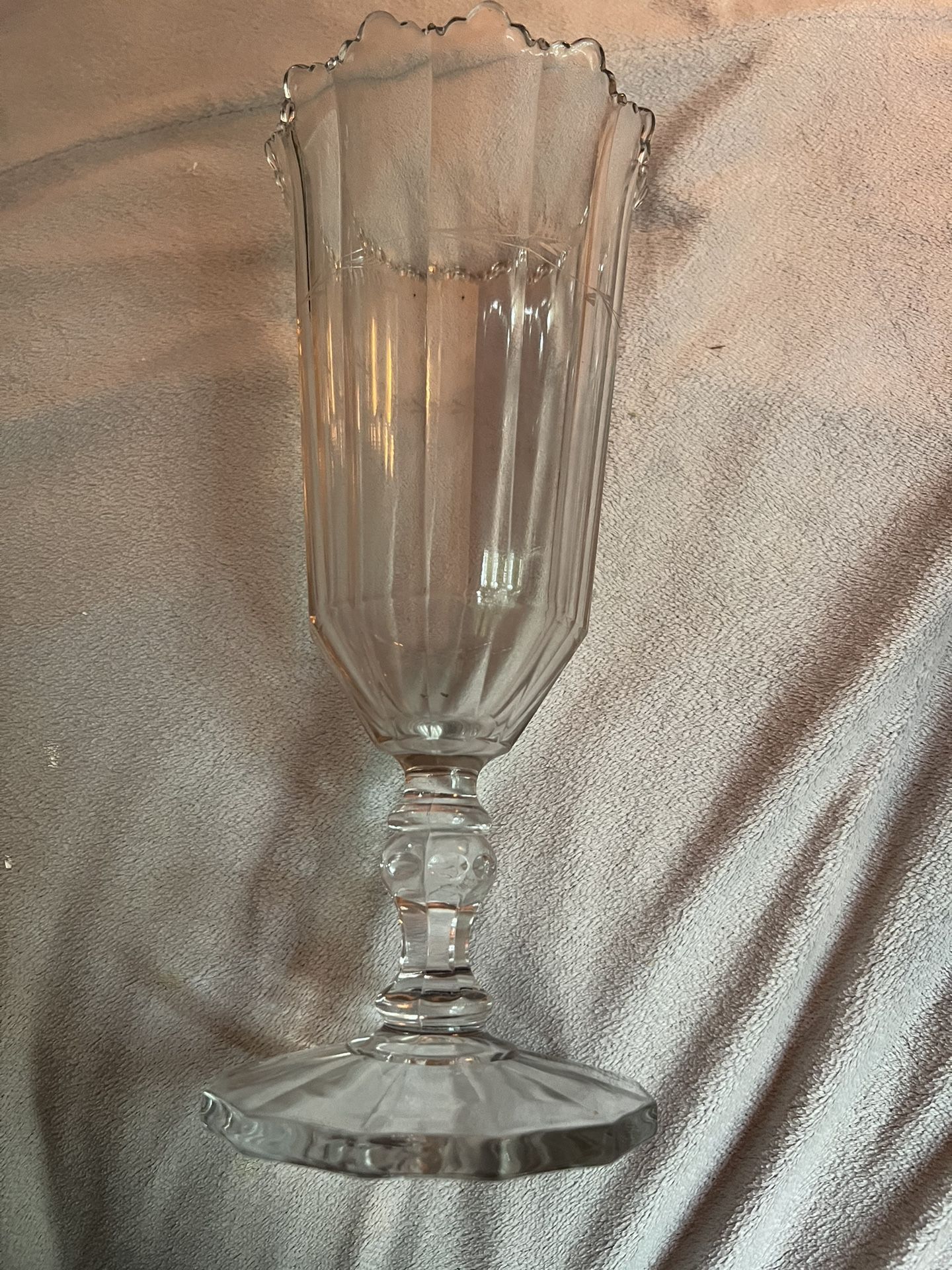 Vintage Celery Display Glass