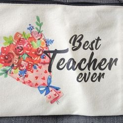 Teacher Gift - Canvas Bag And Jewelry