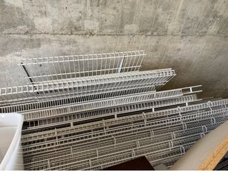 Free Rubbermaid shelves around 15 to 20 shelves