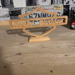 Harley Davidson Wood Sign