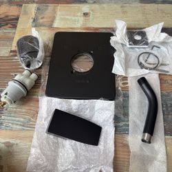 Delta T14267-LHD-PP Modern Shower Only Trim Package - Less Shower Head - Matte Black