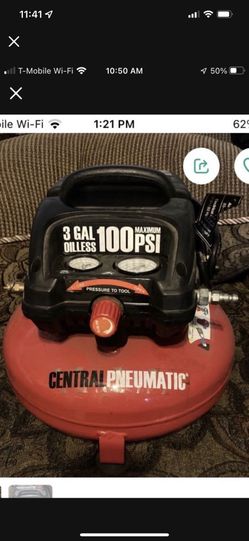 central Pneumatic 3 gallon 100 pci Maximum