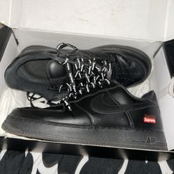 Nike Supreme Black Air Force One size 10