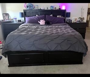 King size bed frame