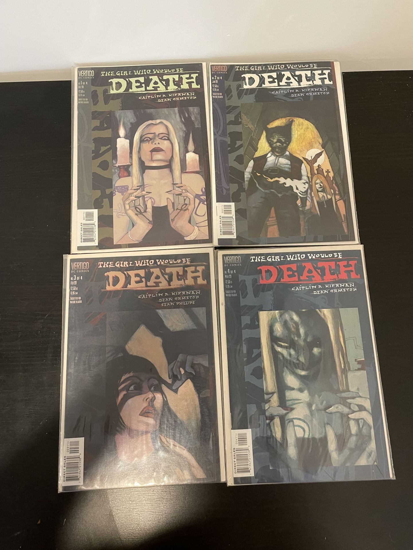 The Girl Who Would Be Death 1-4 Complete Series - Vertigo Comics