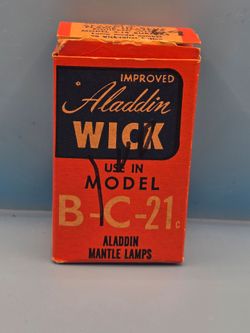 Vintage ALADDIN WICK Replacement Model B-C-21c Mantle Lamps NOS #24204 *see Pics