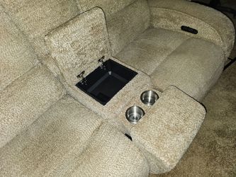 Power Reclining Sofa with Console