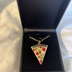 18in Pizza Slice Necklace New In Giftbox