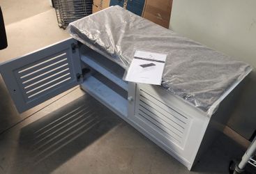 Shoe storage bench