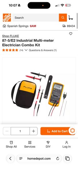 Brand new Fluke Electrician Combo Kit
