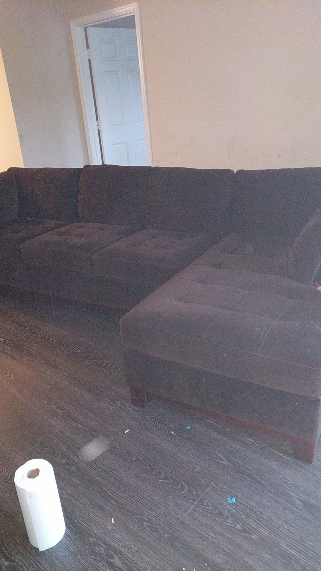 Free sectional micro fiber sofa