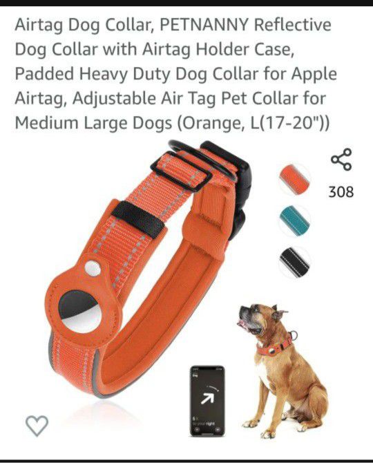 Air Tag Dog Collar 