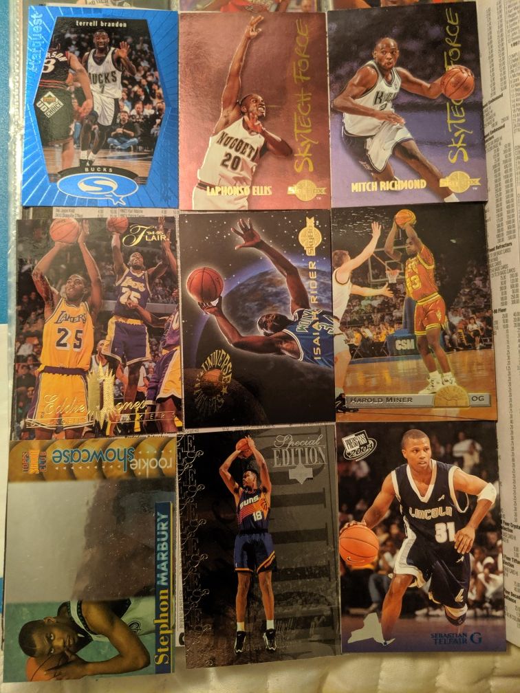 Vintage basketball card lot