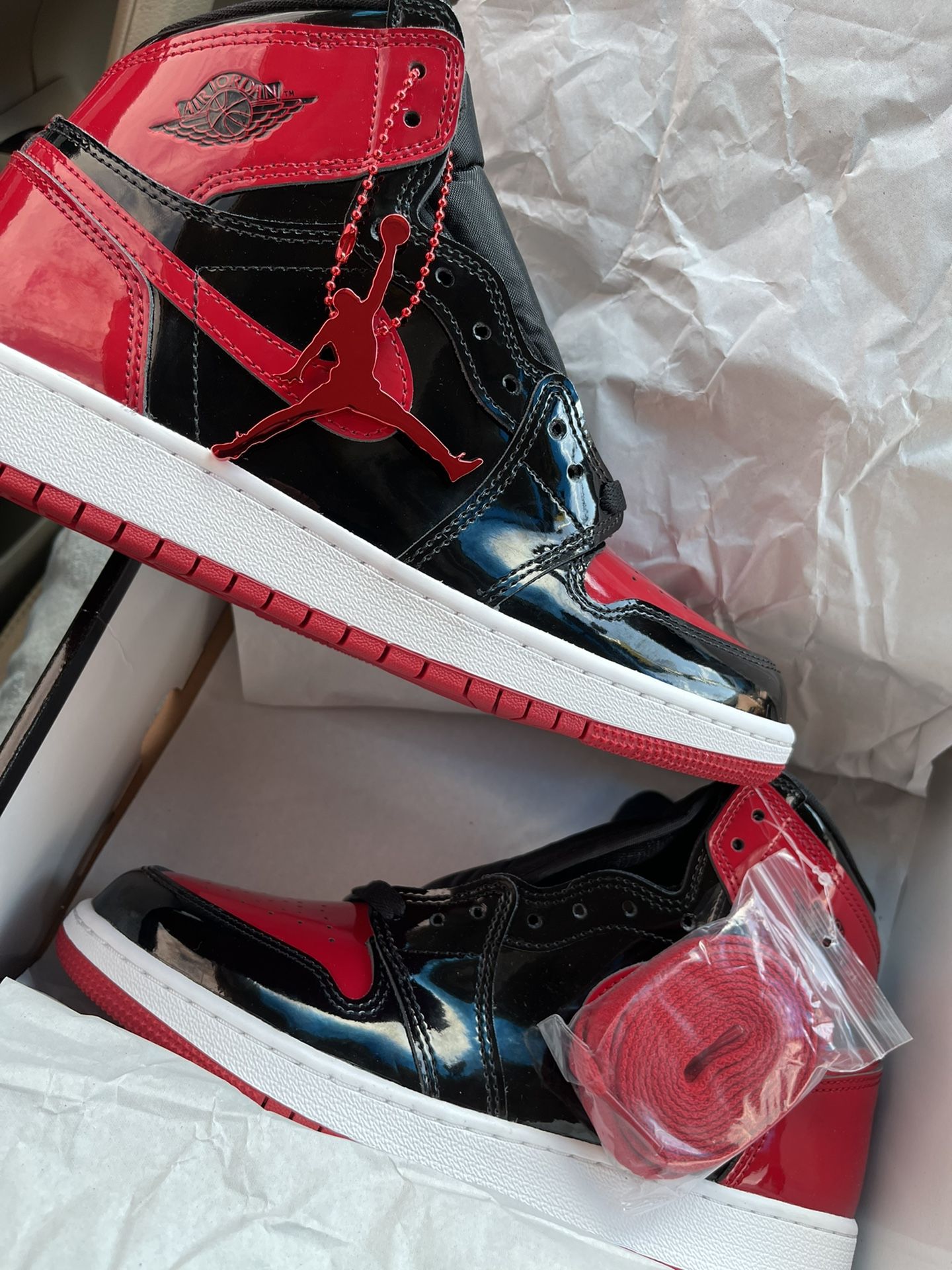 Jordan 1 Retro High Patent Bred for Sale in Dallas, TX - OfferUp