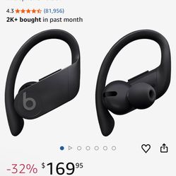 Beats Powerbeats Pro Wireless Earbuds - Apple H1 Headphone Chip, Class 1 Bluetooth Headphones, 9 Hours of Listening Time, Sweat Resistant, Built-in Mi