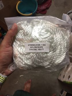 Nylon rope 100 Foot Spools (800 feet total)