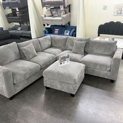 New Light Gray Sectional 