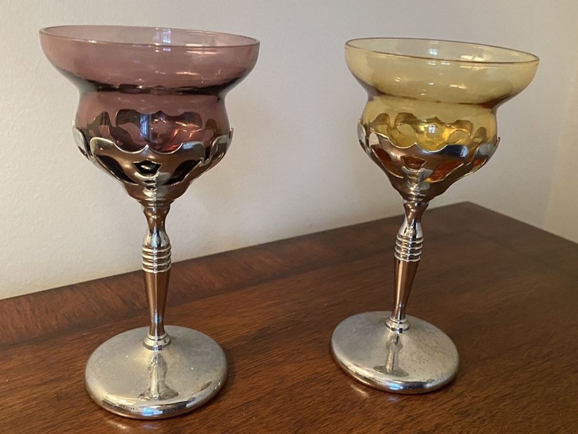 Morgantown Colored Glass Wine Goblet