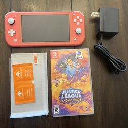 Switch Lite Coral W/new Game 