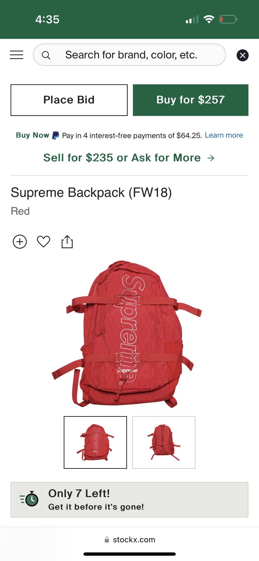 2 Supreme Backpacks