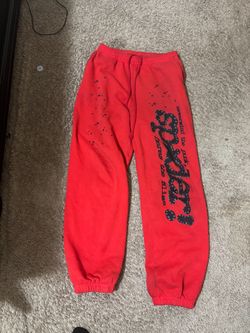 Sp5der Red Sweatpants
