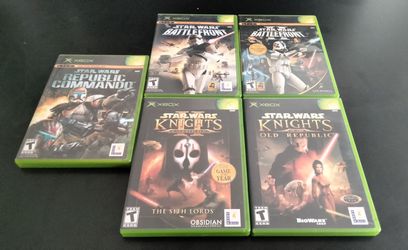 5 Star Wars (Xbox) game bundle for sale