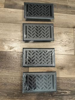 New 4" x 8" Decorative Floor Air Registers – Set of 4