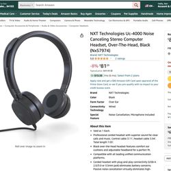 Nxt Noise Cancelling USB Headset