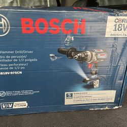 Bosch 1/2-in 18-volt Variable Speed Brushless Cordless Hammer Drill 