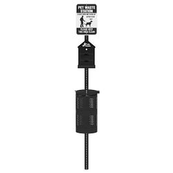Fido House® Black Pet Waste Station