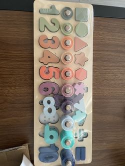 Wooden Counting And Matching Toy