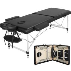 O70 Massage Tables Portable Massage Bed Aluminium Height Adjustable Facial Salon Tattoo Bed with Non-Woven Bag, 28 inch Width Black

Size 28 inch