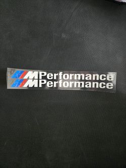 Bmw M sticker Pair Skirt Fender Performance 