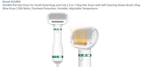KUUBIA Pet Hair Dryer for Small-Sized animals